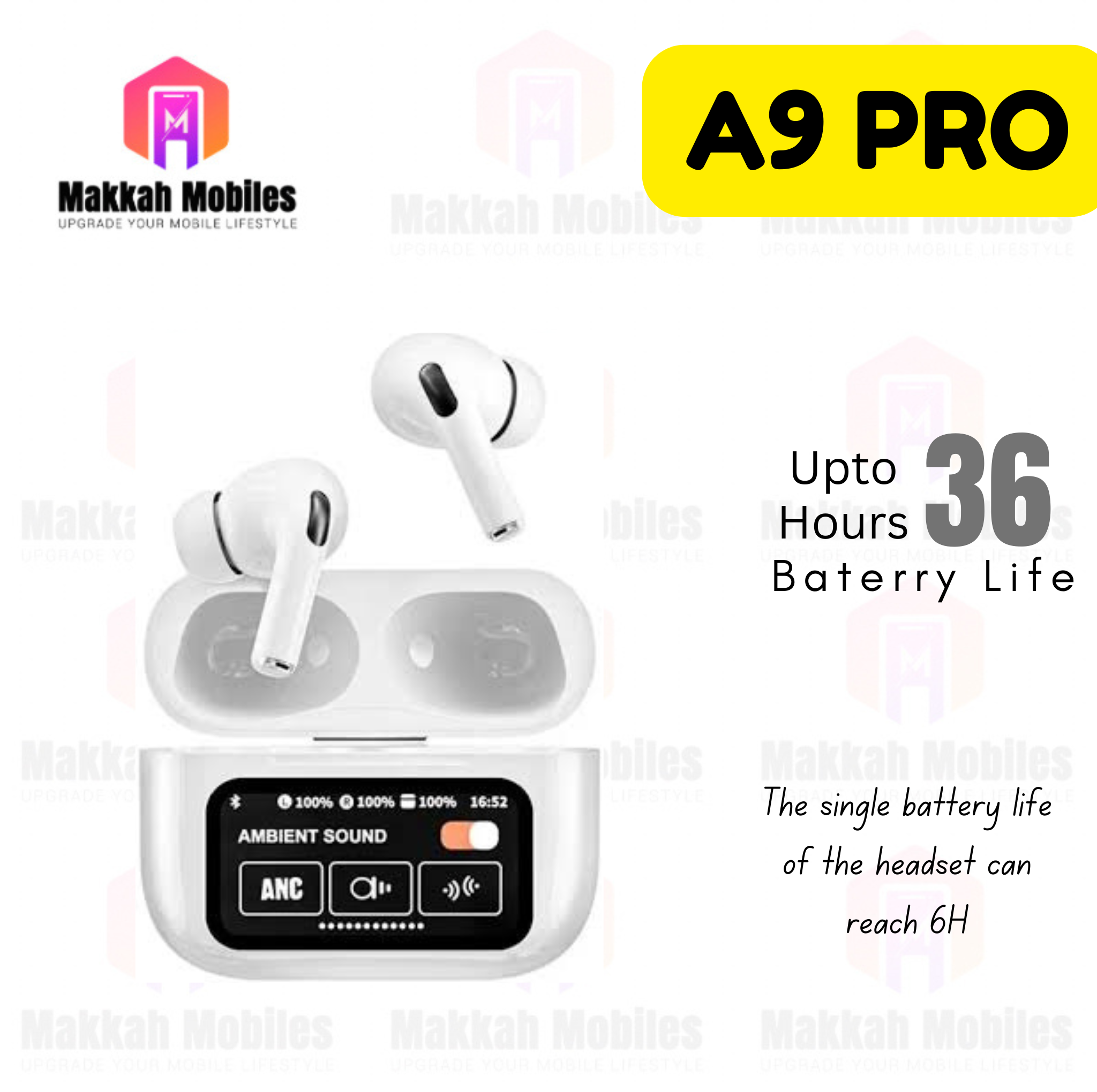 A9 Pro Bluetooth ANC Noise Cancellation Airpods Pro2