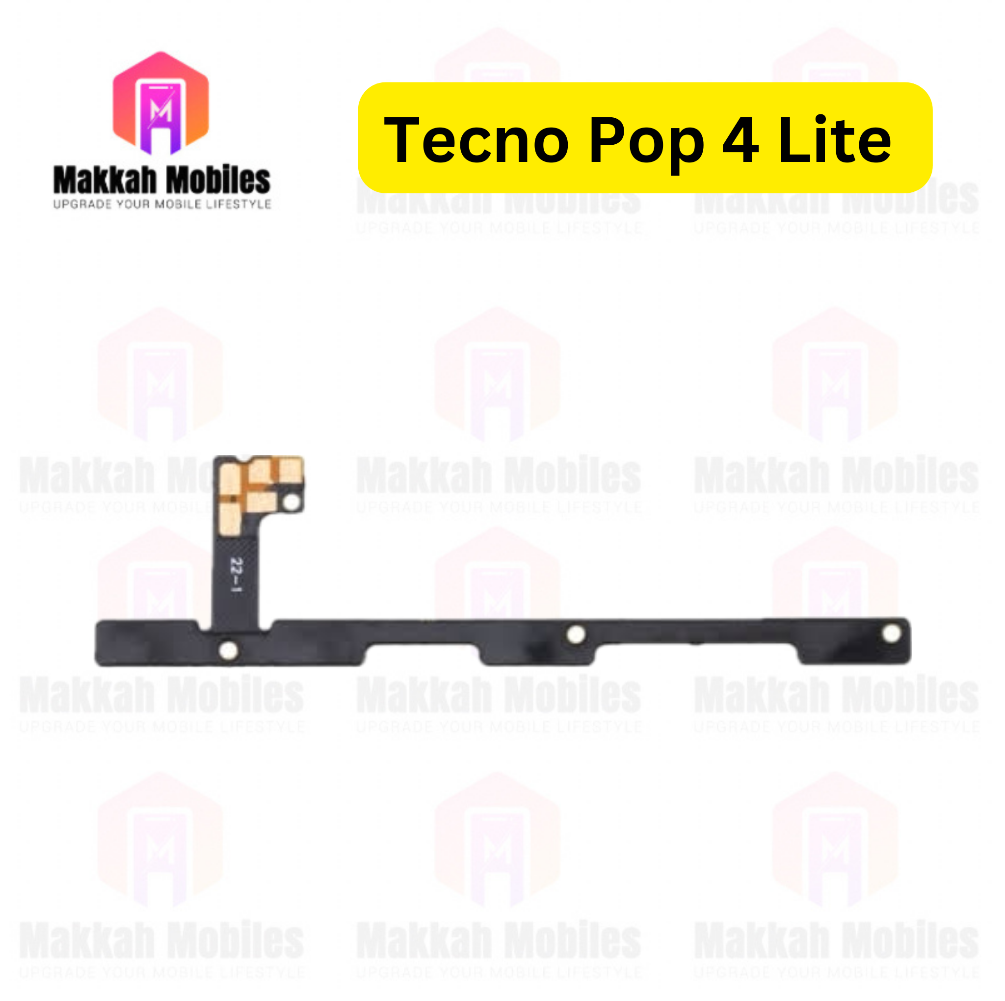 Tecno Pop 4 Lite Power Button On Off Strip Volume Flex