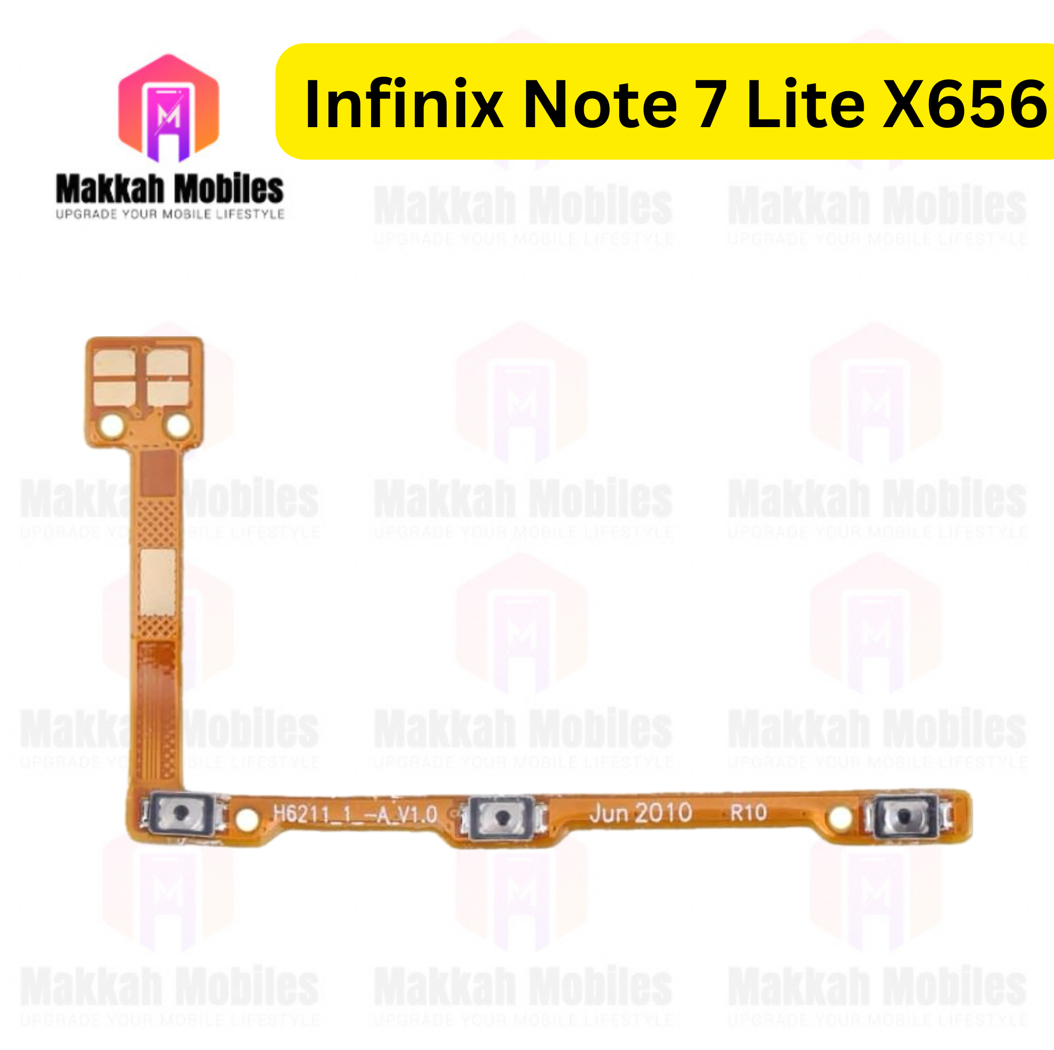 Infinix Note 7 Lite X656 Power Button On Off Strip Volume Button Flex