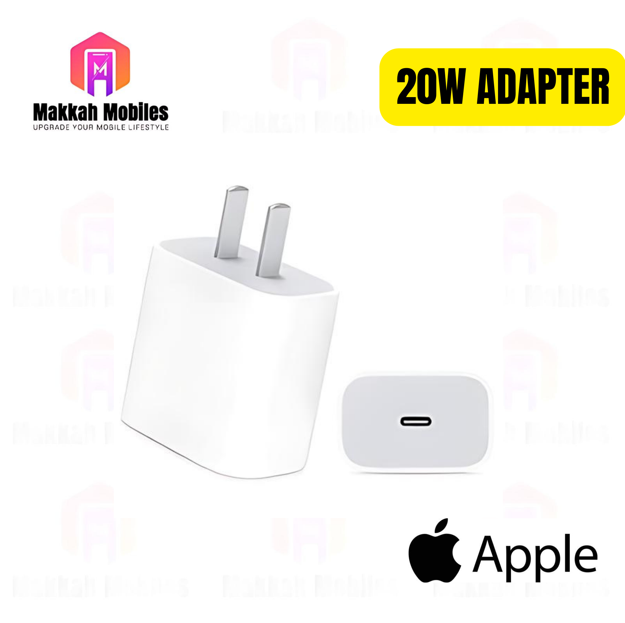 Apple 20W USB-C Power Adapter With Free Cable Gift