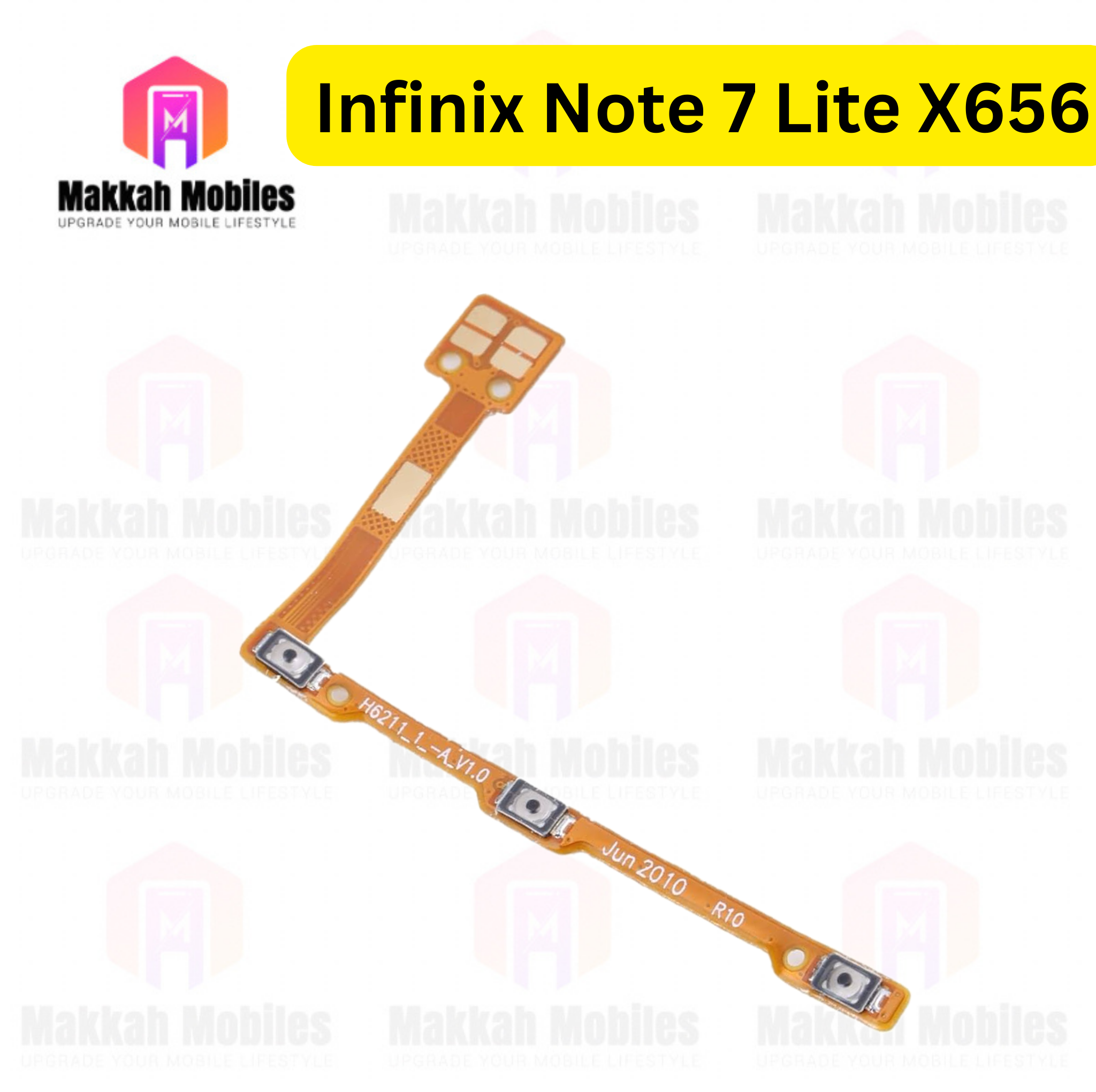 Infinix Note 7 Lite X656 Power Button On Off Strip Volume Button Flex