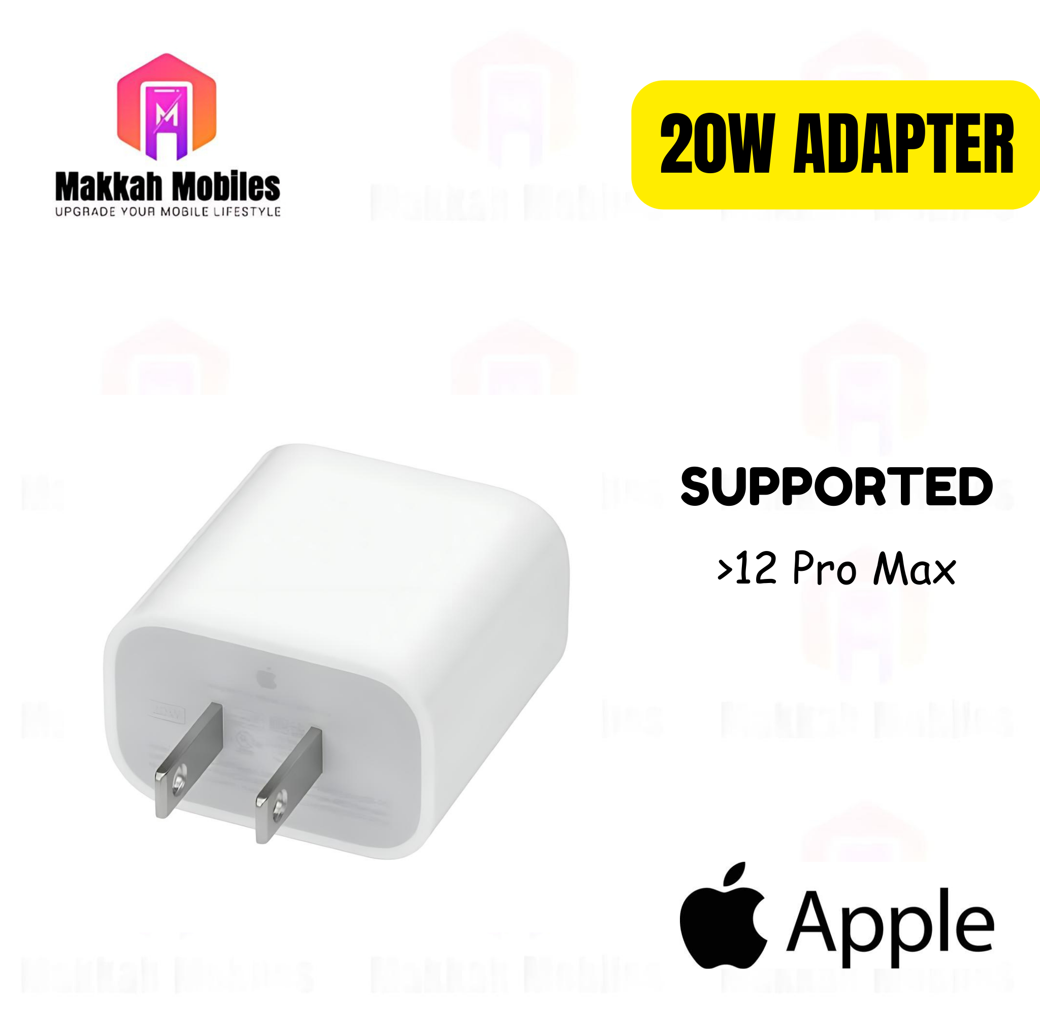 Apple 20W USB-C Power Adapter With Free Cable Gift