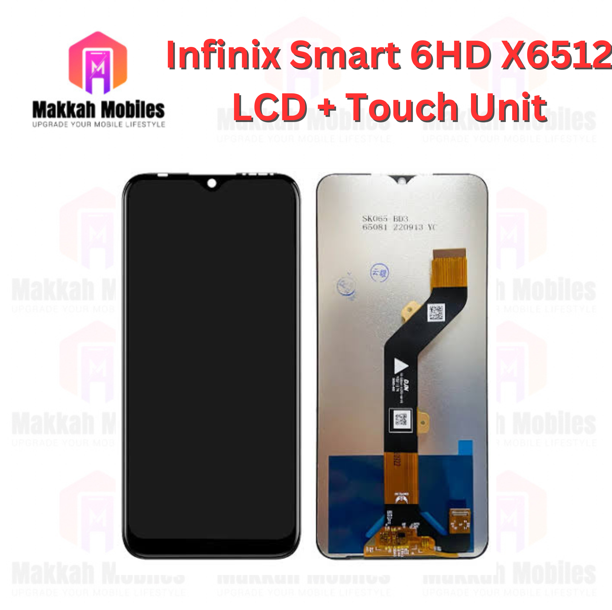 Infinix Smart 6 HD X6512 LCD + Touch Complete Panel Unit