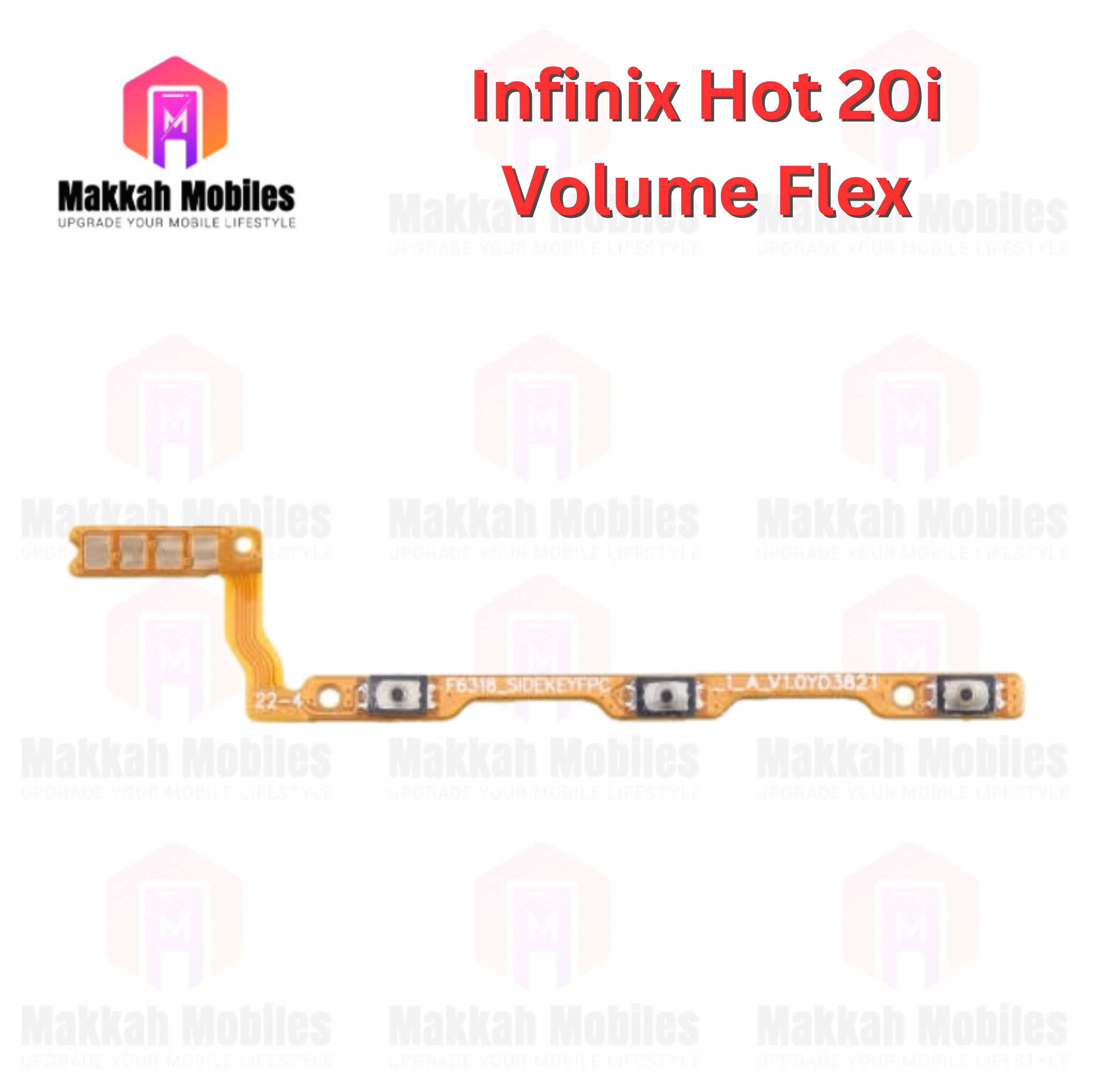 Infinix Hot 20i Volume Button Flex Power On Off Strip Replacement