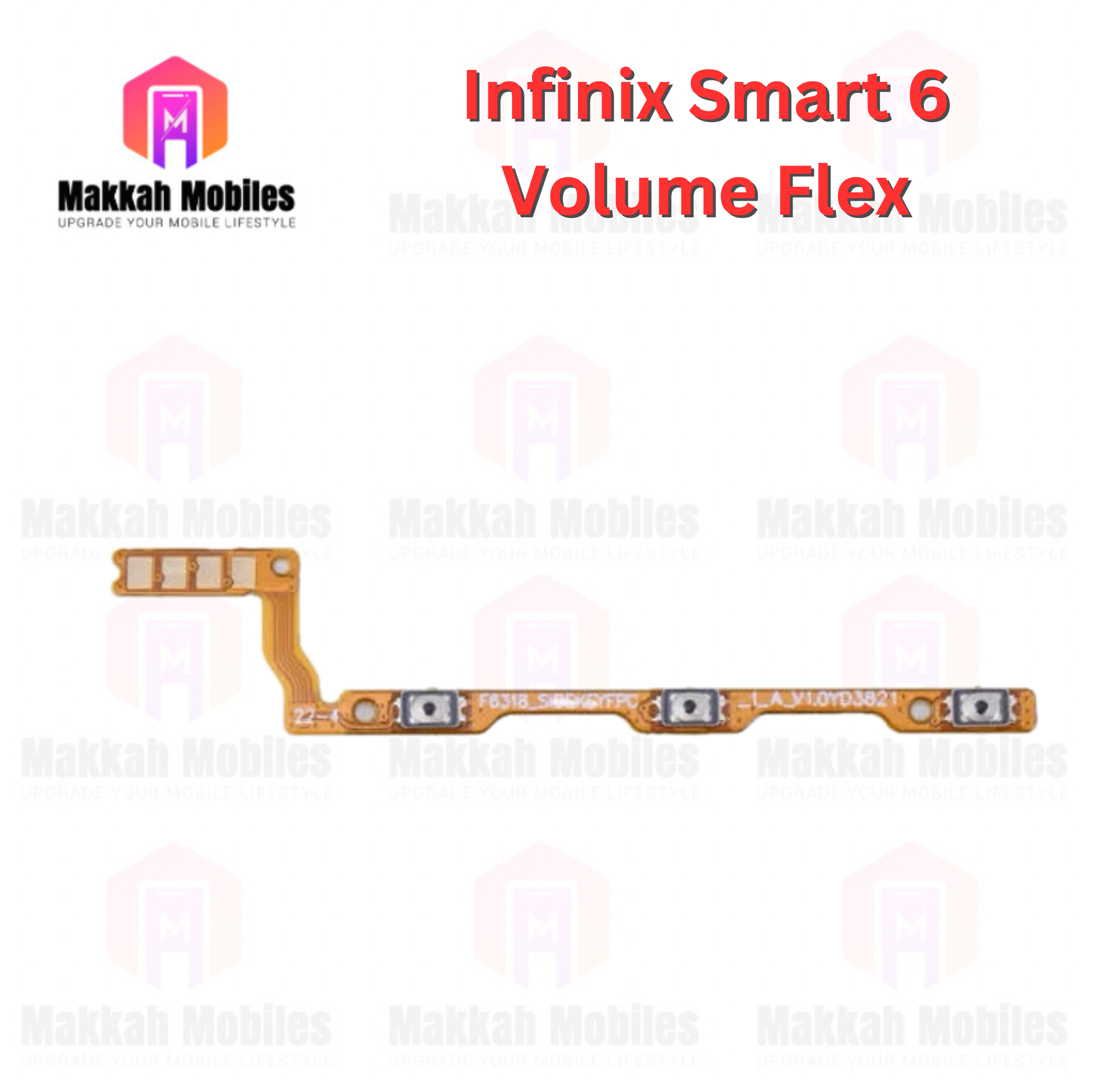 Infinix Smart 6 Volume Button Power On Off Strip Replacement