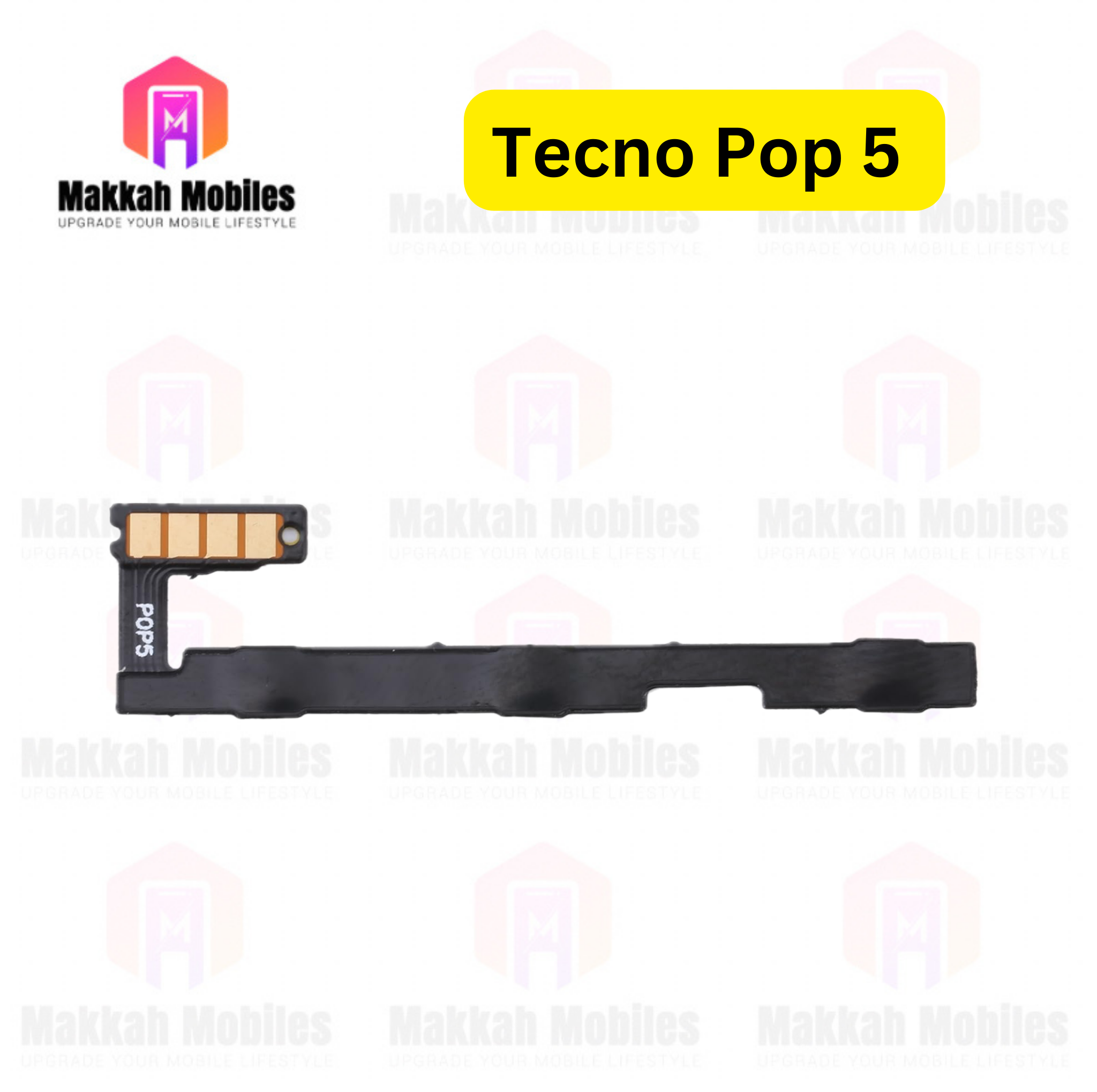 Tecno Pop 5 Power On Off Button Strip Volume Button Flex