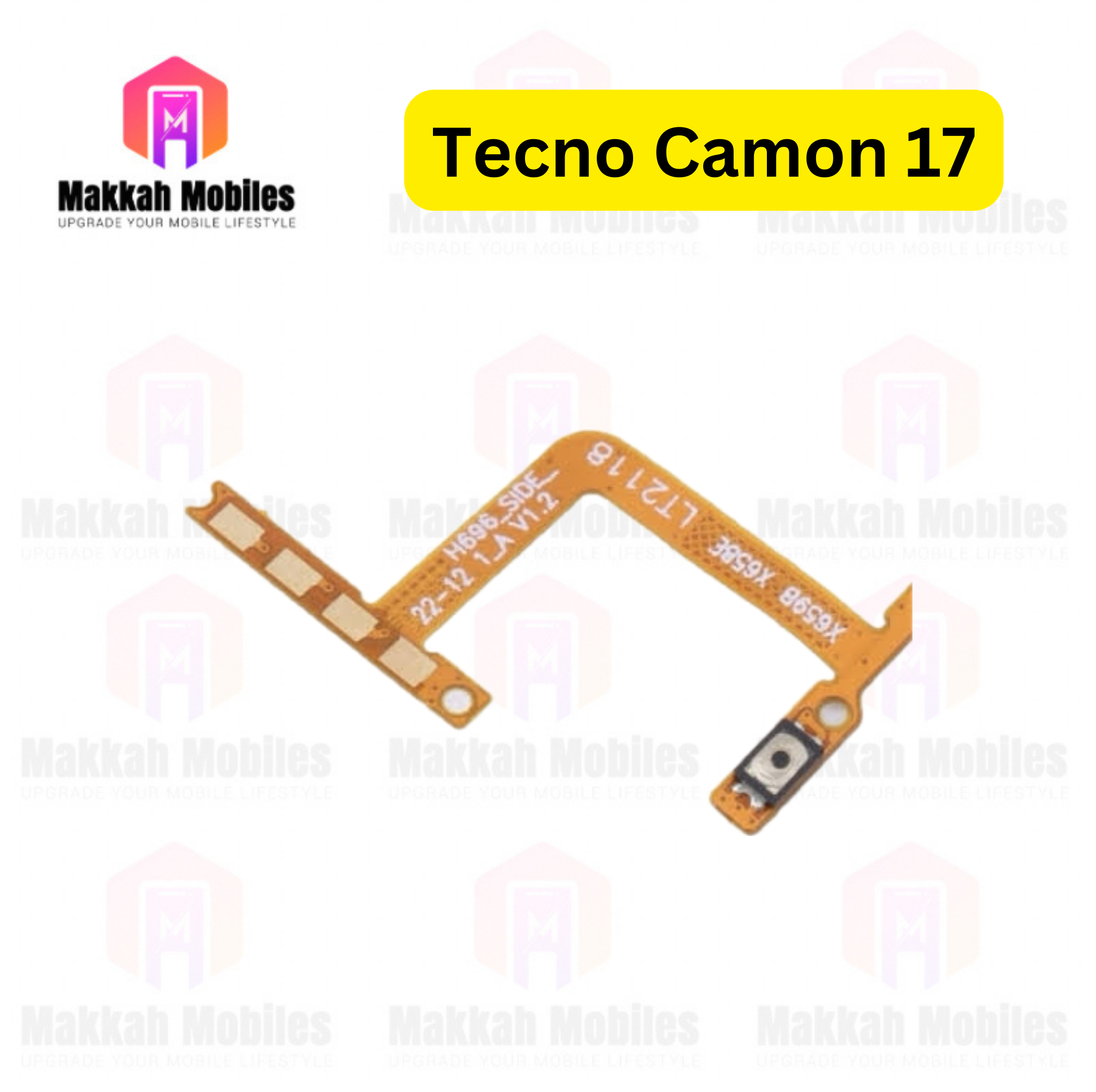 Tecno Camon 17 Power Button On Off Strip Volume Button Flex